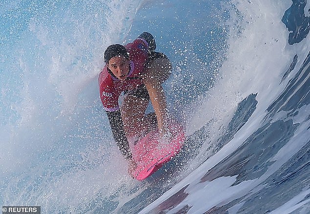 Aussies Ethan Ewing and Jack Robinson will face one another in the men's quarter-finals, with compatriot Tyler Wright (pictured) also in the final eight in the women's competition