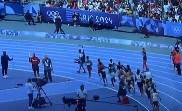 The 5000m heats at the Olympics faced more disruption as a cameraman interrupted a race