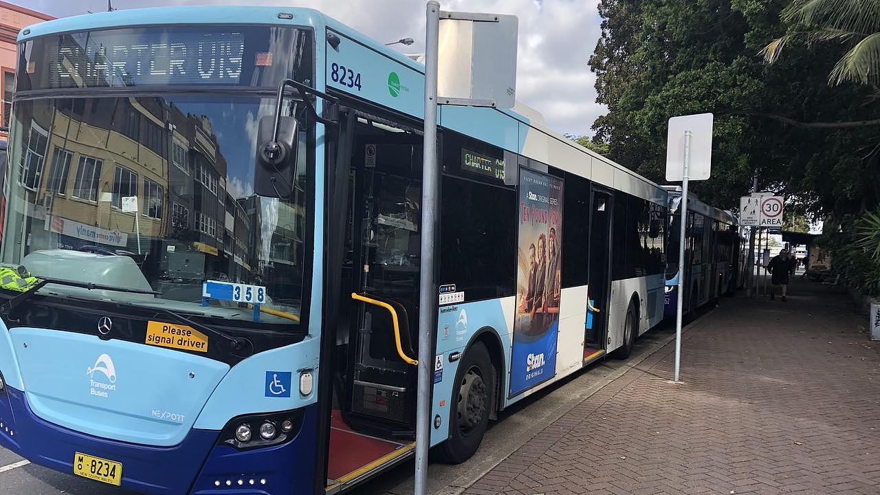 Kyra Greer allegedly assaulted three woman on a bus that left the Belgrave St bus stop (pictured) in Manly, headed for Chatswood, on January 10. Picture: Jim O'Rourke