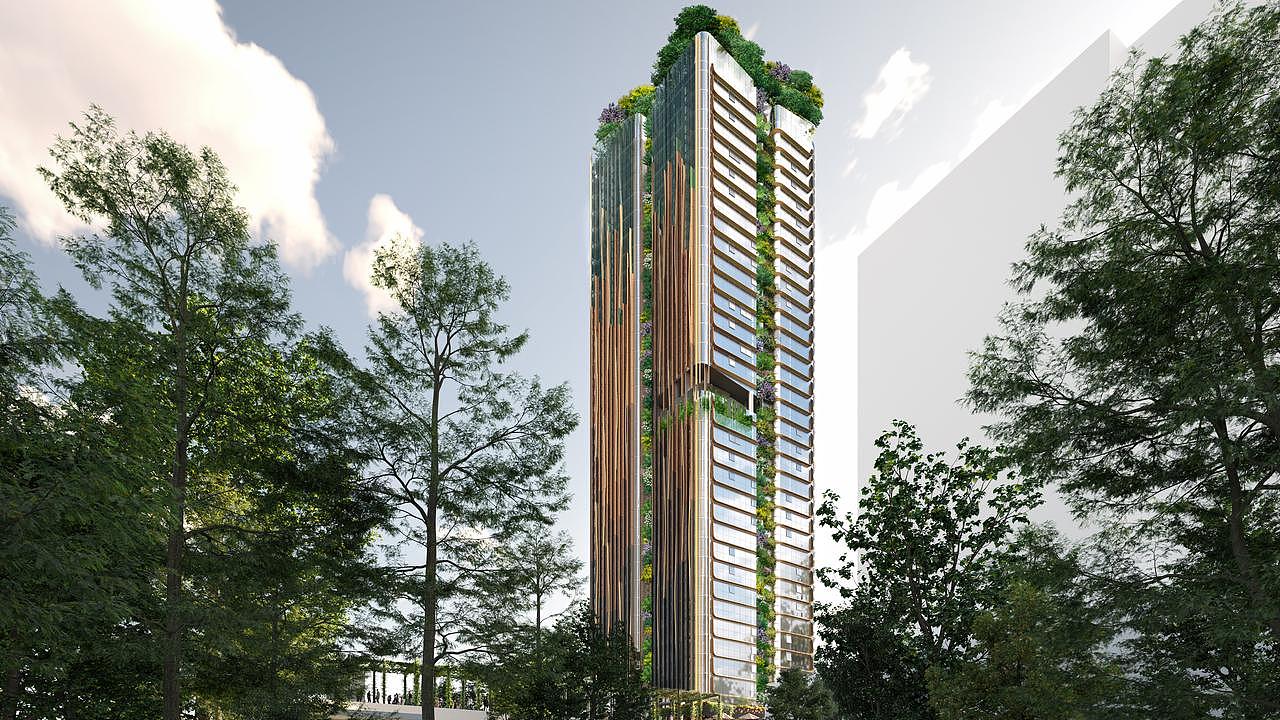 The development is described as a “vertical forest”.