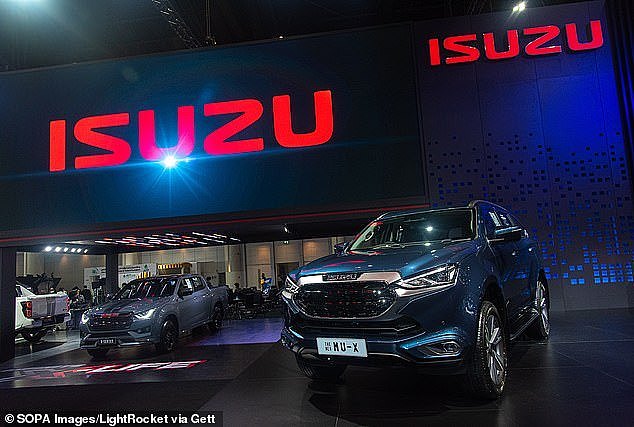 The Department of Infrastructure, Transport, Regional Development and Communications said software issues could cause their engines to suddenly stall (pictured, Isuzu MU-X SUV)