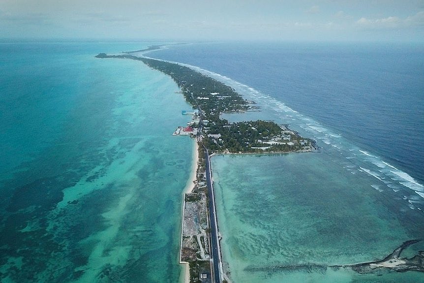 South Tarawa by drone SUPPLIED DARREN JAMES