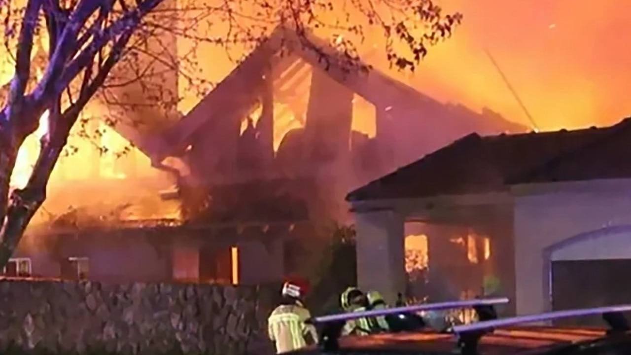 The $24m Northwood mansion was destroyed in the 2022 blaze. Picture: 9News