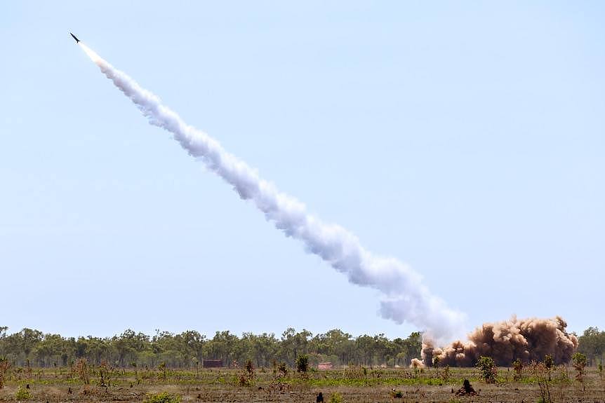 HIMARS rocket launch