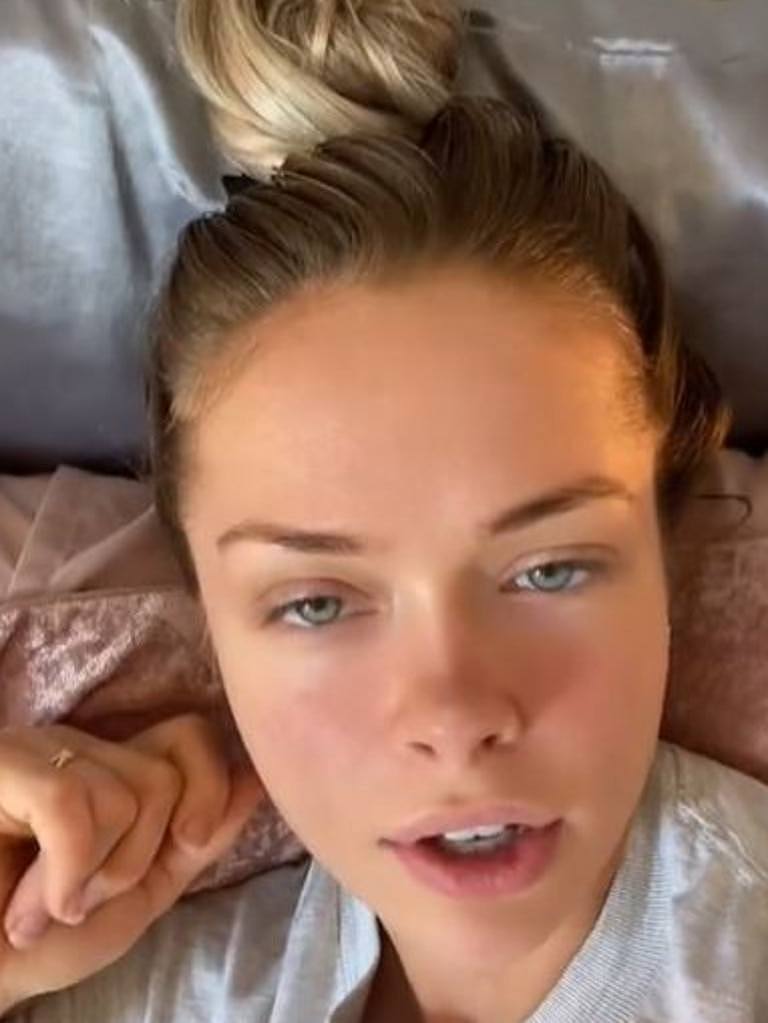 In a different video, Ms Ashley told her followers she moved to Australia as she was “terrified” of the state of politics in her country. Picture: TikTok