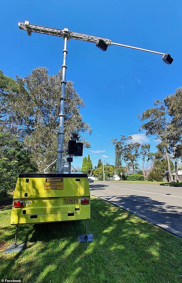 Mobile phone detection cameras (pictured) are now being used across NSW since July 1 to enforce seatbelt laws across the state