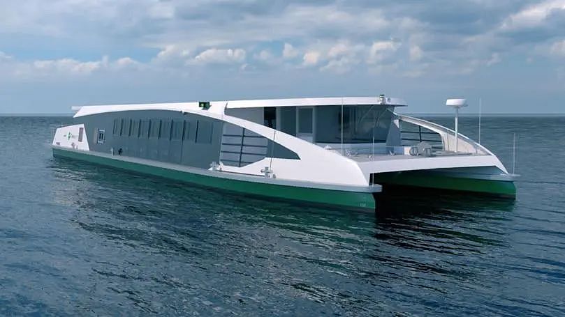 Artists impression of the new Transperth ferry. 