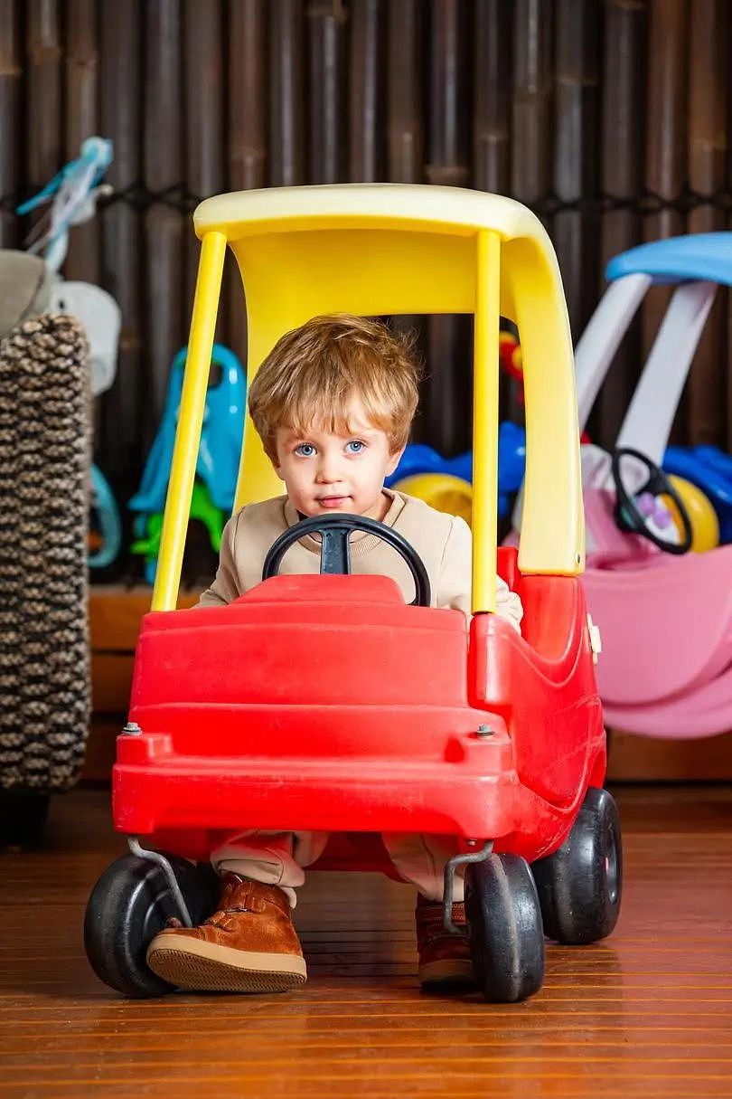 Kobe Thurlow, 2, at home in Connolly, Perth. 