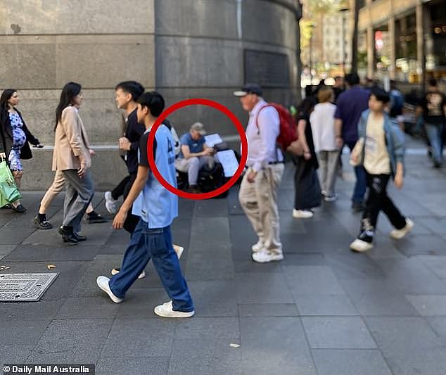 Although many people would walk straight past him without so much as a glance Glenn Morrissey puts himself out on the pavement for long days looking for work