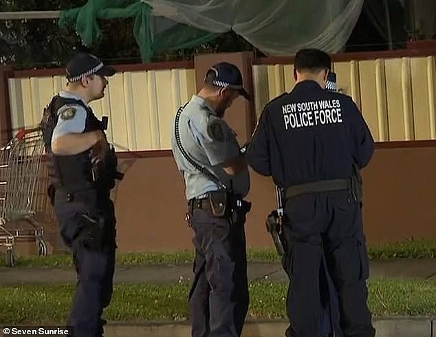 Two young girls have been left terrified after a gang of gun-wielding men burst into their Western Sydney home in the early hours of Friday morning