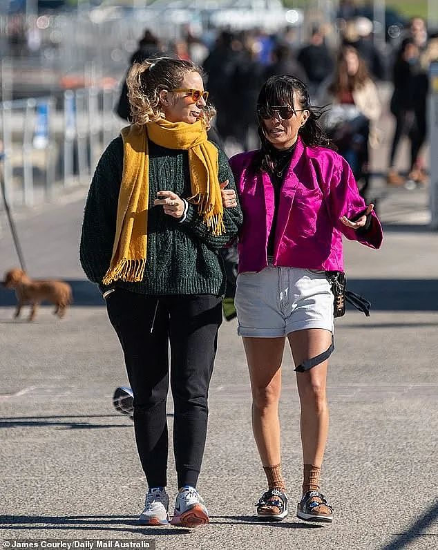 Dangerous winds will continue to wreak havoc across multiple states and territories over the next five days (pictured, locals walk at Sydney's Bondi Beach)