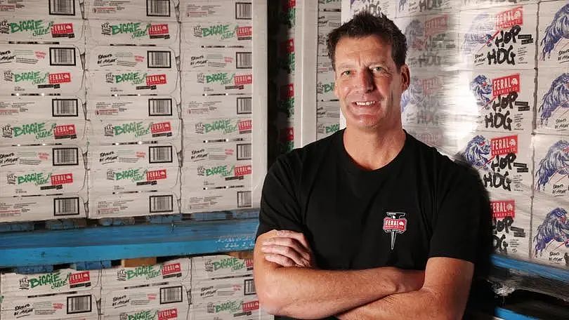 Nail brewer and founder John Stallwood celebrates Feral Brewing Company returning to WA hands after being owned by Coca-Cola for six years.