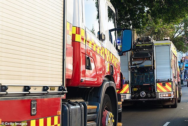 Around 500 people have been evacuated after a small fire erupted in the rubbish chute at one of Sydney's tallest residential towers (stock image)