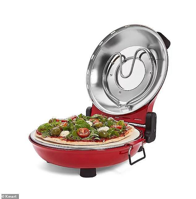 The portable, bargain buy has a 31 cm ceramic stone and a timer to make perfectly crisp pizza every time