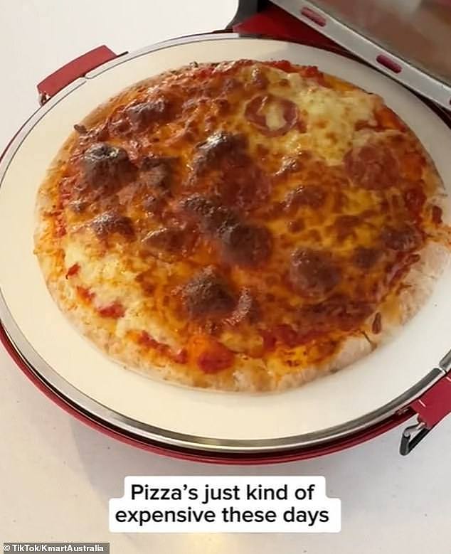 The Kmart Pizza Maker ($69) is the perfect kitchen addition for those wanting to make pizza at home, without any of the fuss