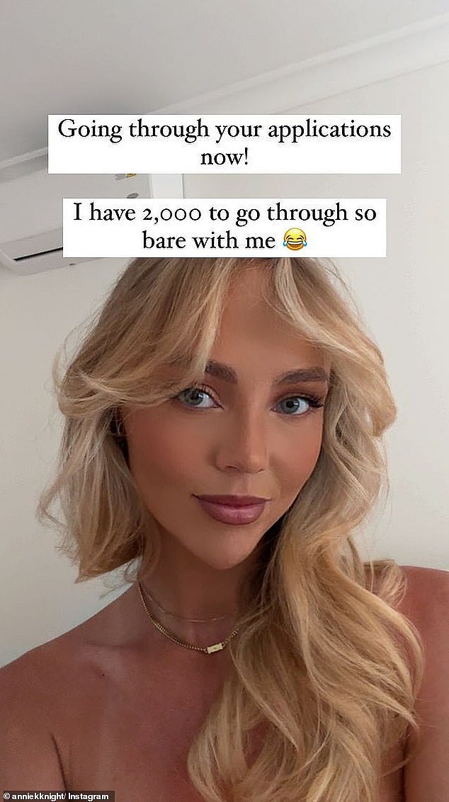 Annie is looking to double her previous record, and is taking applications from fans who want to be one of her 600 sexual partners. The Gold Coast-based content creator has so far received over 2000 applications