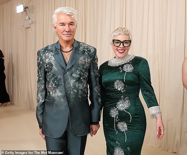 After moving to New York, Martin and Lurhrmann sold off Iona in 2016 to its current owners, stockbroker Tim Eustace and his partner Salvador Panui, for $16million. Pictured: Luhrmann and Martin in May in NYC at the Met Gala