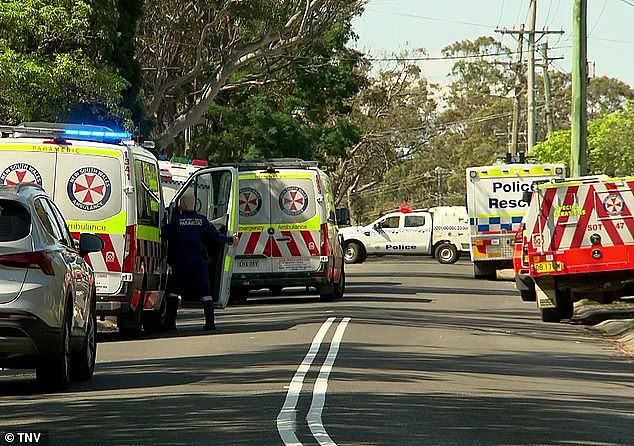 Emergency crews were called to the property on Chapman Parade about 12.40pm Tuesday