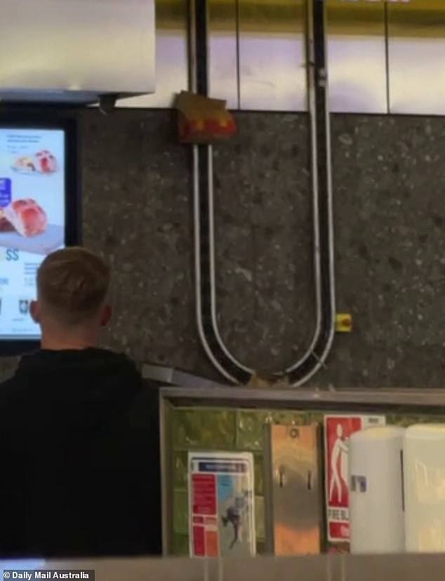 Foodies can watch their food arrive from upstairs down a fancy conveyor belt