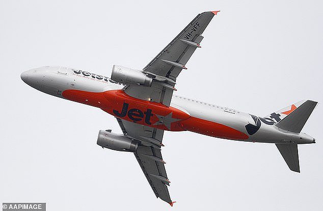 A Jetstar flight flying from Cairns to Melbourne was diverted on Wednesday after experiencing electrical issues (pictured stock image of a Jetstar plane)