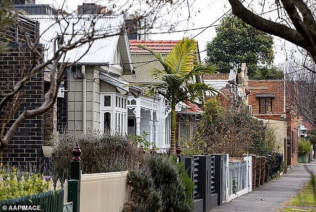 But in a surprise, Victoria was the second fastest growing state with an annual growth pace of 2.7 per cent (pictured are houses in Melbourne)