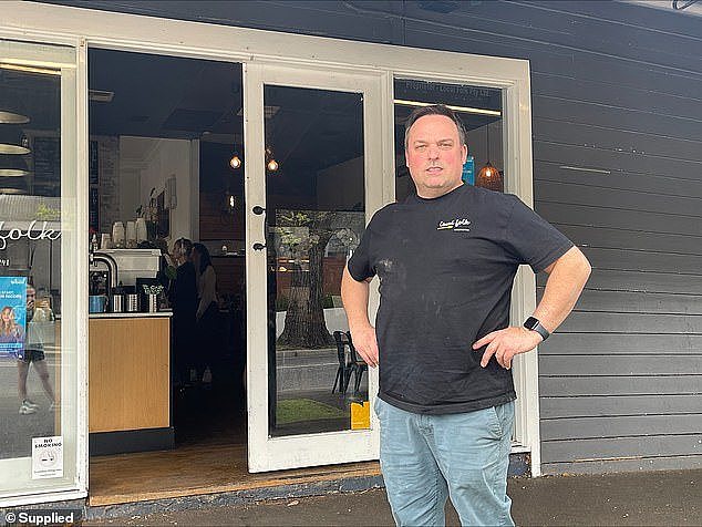 Local Folk owner Ashley Benson told Daily Mail Australia was left stunned after being told to make the change at his business at Kensington, in inner-city Melbourne