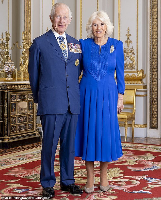 King Charles III and Queen Camilla pose for their official Australian visit portrait. Charles, 75, was diagnosed with an undisclosed form of cancer earlier this year following prostate surgery - but has asked to pause treatment so he can head Down Under this week