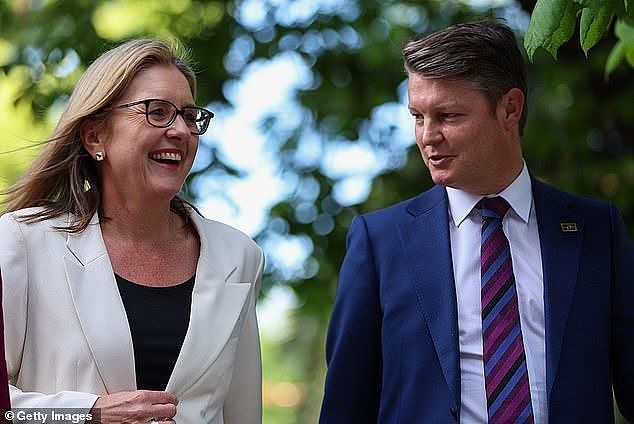 Neither Victorian Premier Jacinta Allan (pictured left) or her deputy Ben Carroll (right) will attend the Canberra welcome for the King