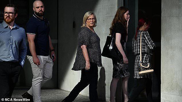 Bernadette Saxby (centre), the mother of Lachlan Griffiths, broke down in tears reading from her victim impact statement at Tan's sentencing on Thursday.

Picture: NewsWire