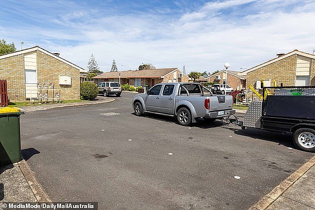 Pictured: The parking space where Jacinta King and Jamie McCulloch had sex in a parked car, with Sue McCulloch in the front