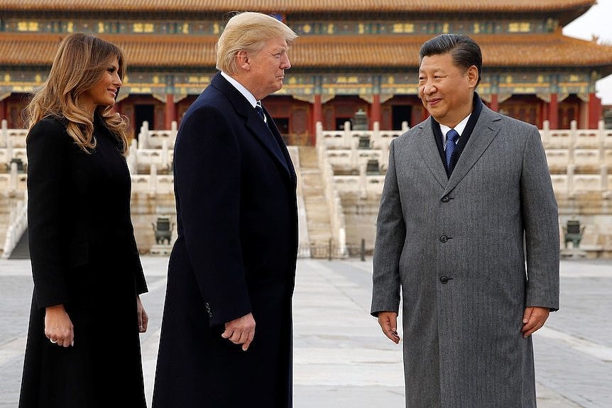 Trump and Xi in Beijing