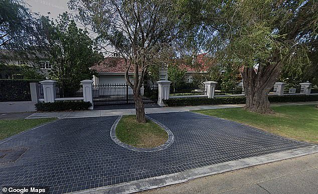 Paul Holmes a Court splashed out more than $20million on one of Perth's most expensive mansions overlooking the Swan River - the only problem is the tree splitting its driveway