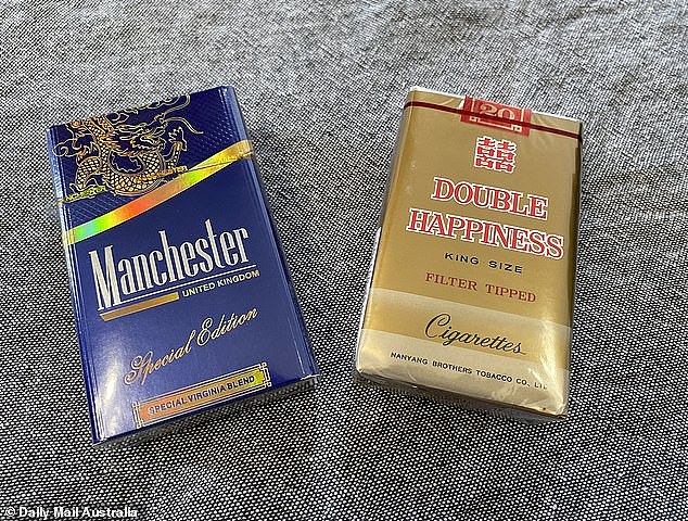 One tobacco shop offered packs of Chinese-branded Double Happiness for $15 and Manchester for $20.