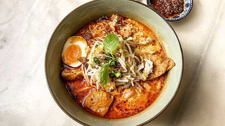 Laksa Hainan Chicken at Ho Jiak Haymarket