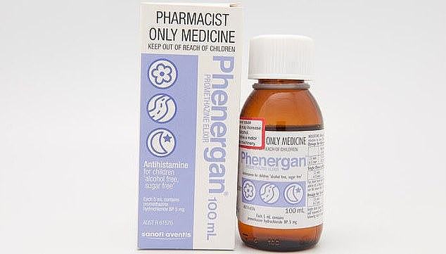 The Therapeutic Goods Administration (TGA) issued a safety alert for the oral antihistamine  Phenergan not to be given to children under the age of six