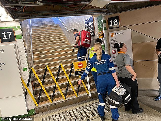 A person was hit by a train near Platform 16 at Sydney's Central Station at 5.20pm on Friday