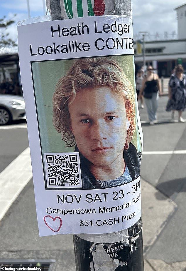 The event had been advertised on flyers all around Sydney