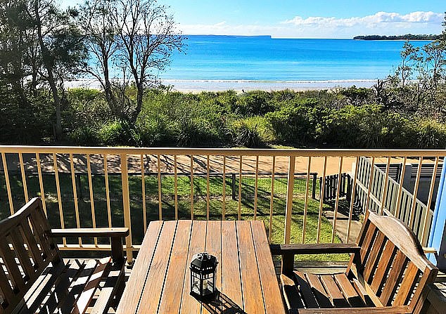 Emergency services raced to the property, where they discovered 40 people had been on the balcony (pictured) when it collapsed