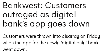 西澳银行app瘫痪，账户无法登陆，惨遭顾客怒喷（图） - 1