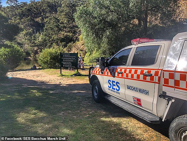 The 20-year-old is the second person to drown in the water next to MacKenzies Flat Picnic Area in Lerderderg Gorge, far-west Melbourne (pictured), in just over a year