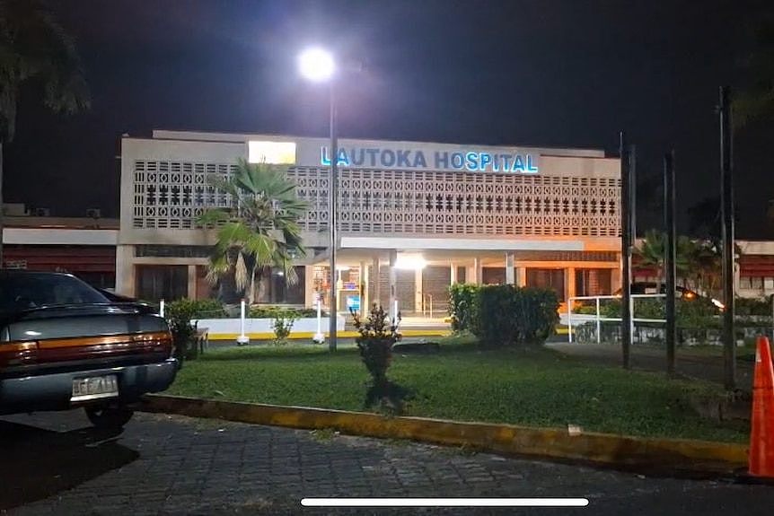 A hospital at night 