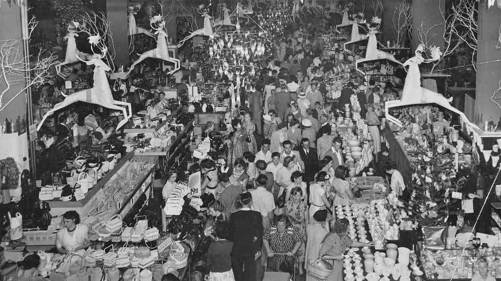 Perth Vintage Christmas Decorations, Boans, ca1958