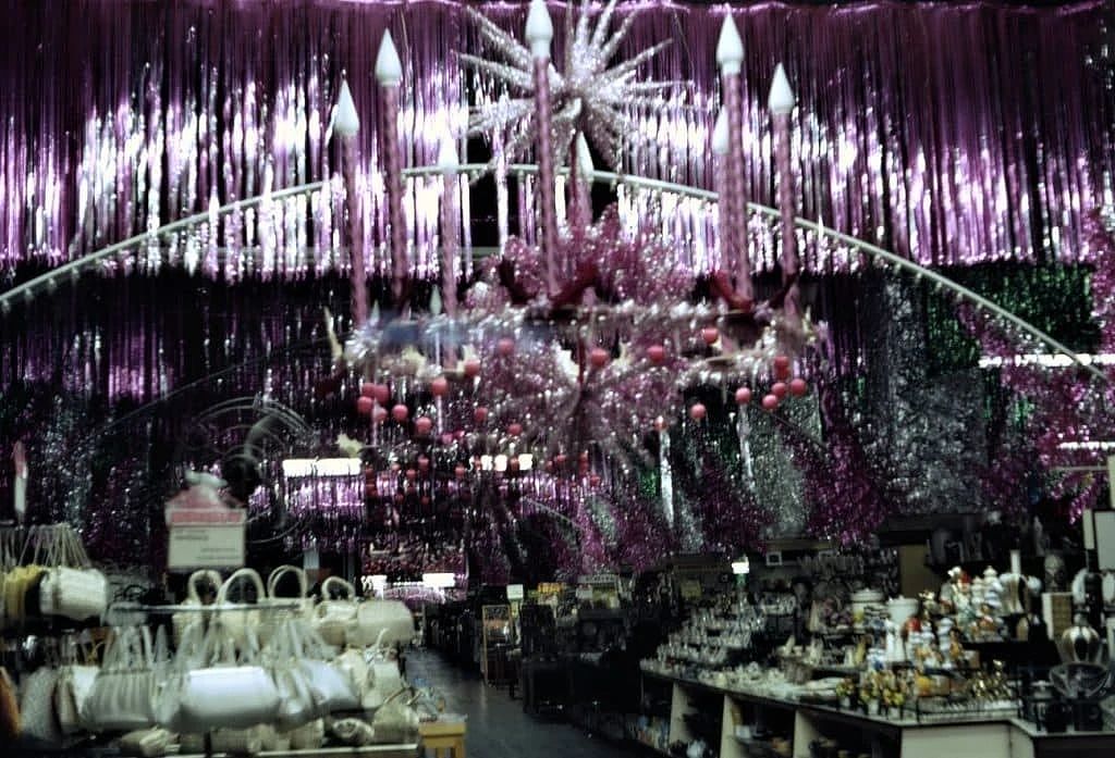 Perth Vintage Christmas Decorations, Boans, tinsel, 1966