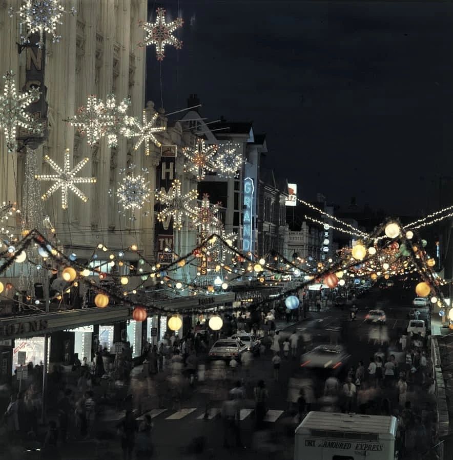 Perth Vintage Christmas Decorations, Murray Street, 1981