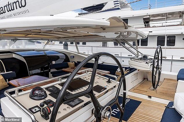 The state-of-the-art craft was built by the British luxury yacht maker Oyster