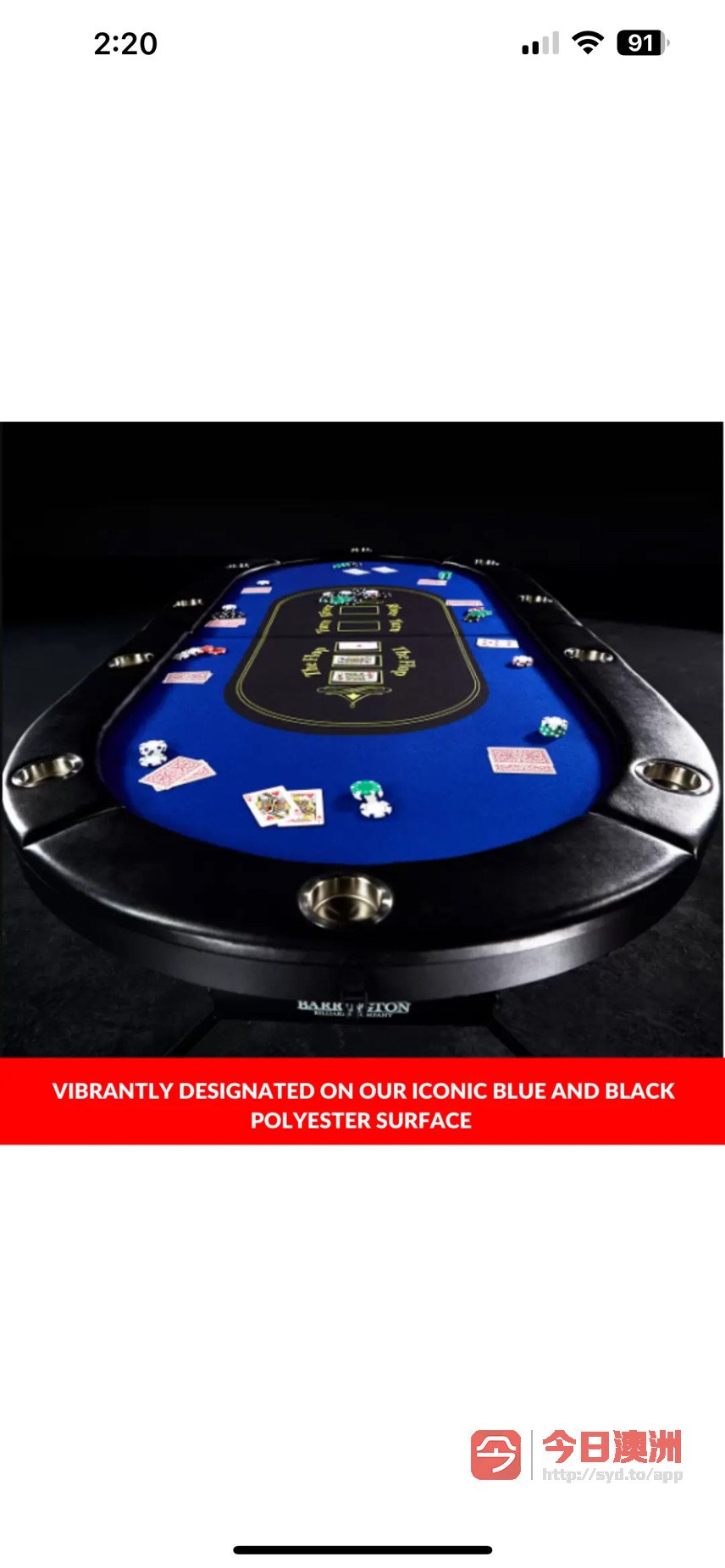 89player poker table