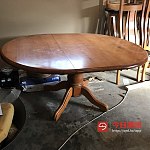 二手硬木抽拉桌椅和小书桌带灯出售