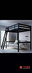 Ikea loft double bed 黑色