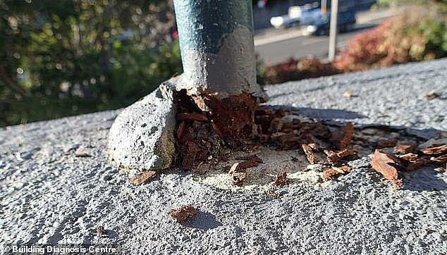 In newer buildings, balustrades are not bolted on properly to concrete balconies