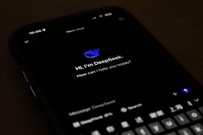 A page for the smartphone app DeepSeek